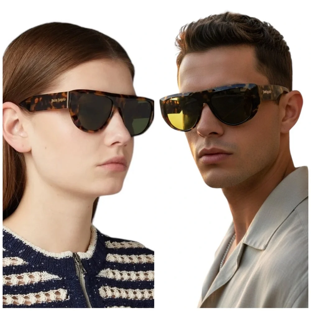 Palm Angels Joshua Sunglasses - Havana Brown / Green - PERI105 6055 - Unisex